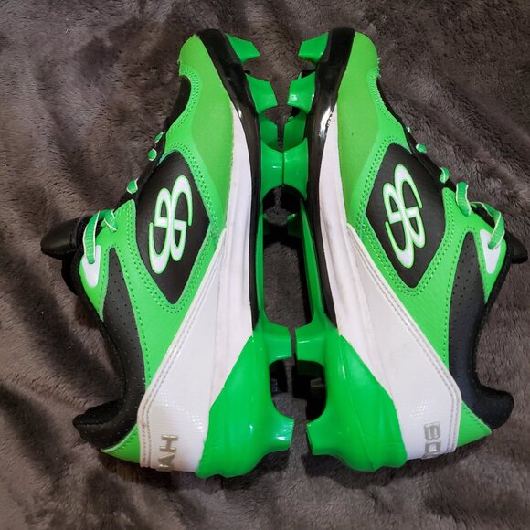 Boombah Mens Cleats Green Black Size 8 Men’s Shoes Softball/Football/Baseball - Picture 5 of 11